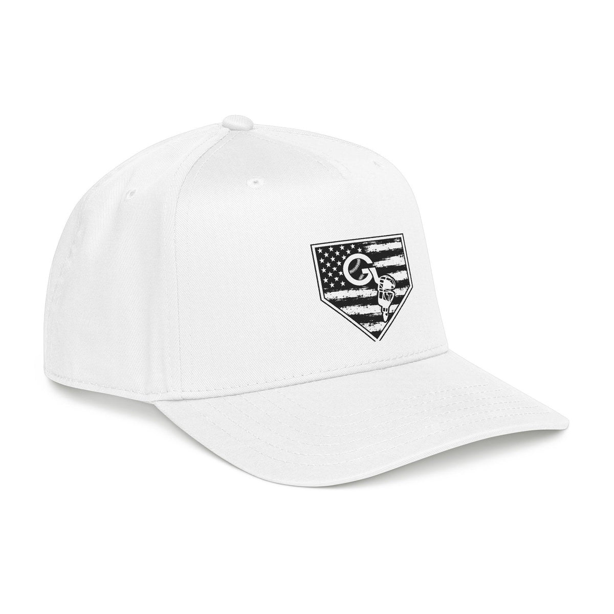 American Baseball Home Plate Flag Cap — Mid Profile Baseball Cap
