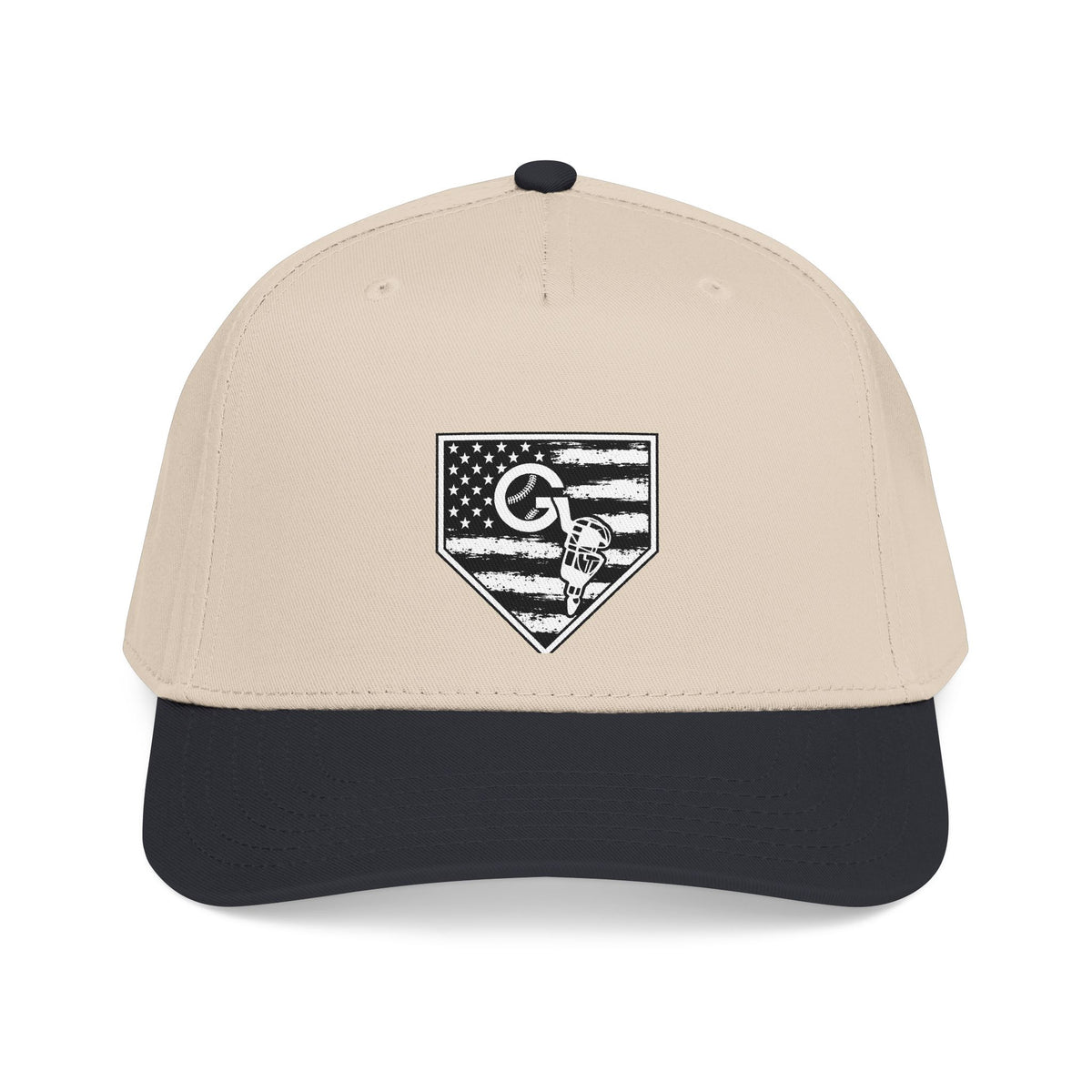 American Baseball Home Plate Flag Cap — Mid Profile Baseball Cap