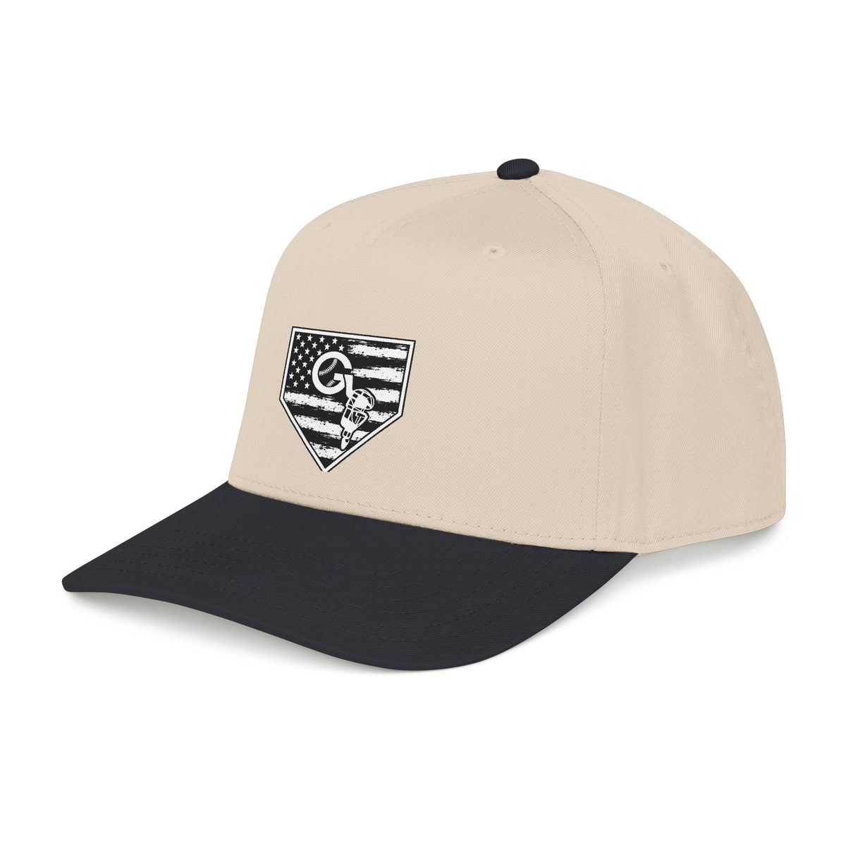 American Baseball Home Plate Flag Cap — Mid Profile Baseball Cap